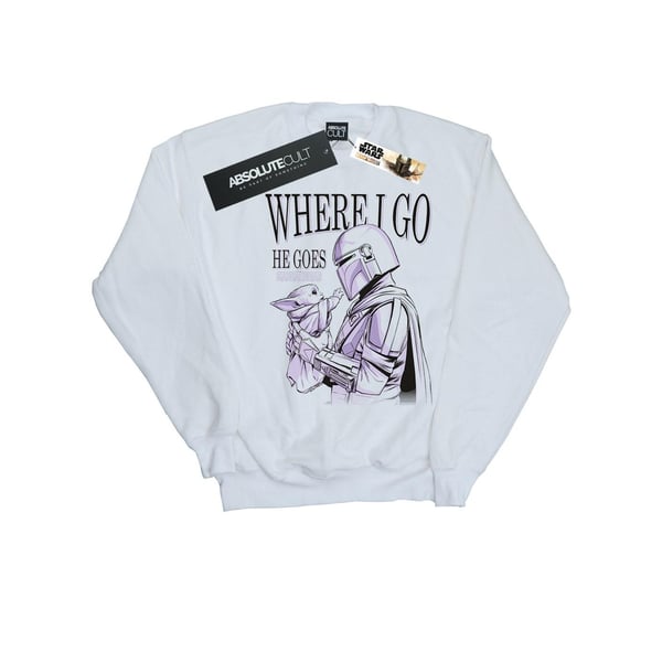 Star Wars Mens The Mandalorian Where I Go Sweatshirt