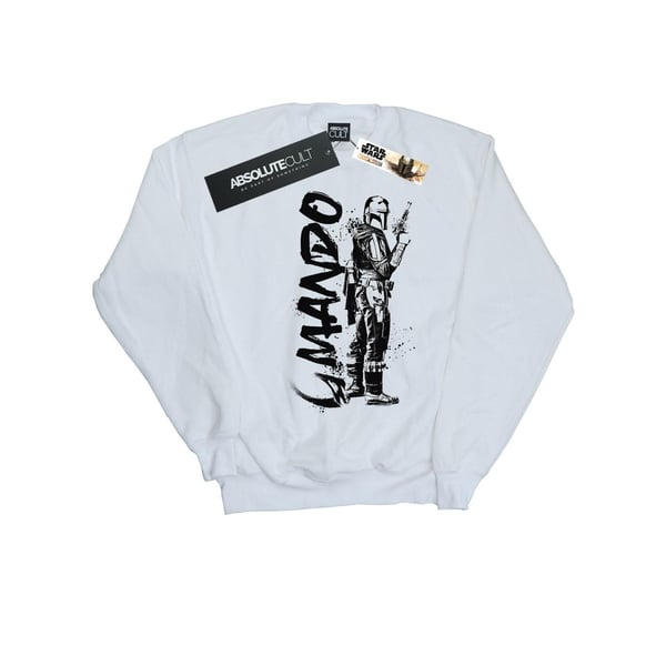 Star Wars Mens The Mandalorian Splat Mando Sweatshirt
