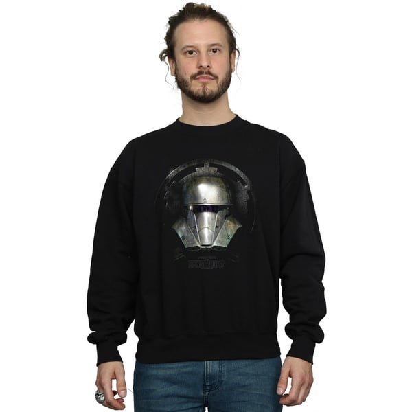 Star Wars Mens The Mandalorian Dark Helmet Sweatshirt