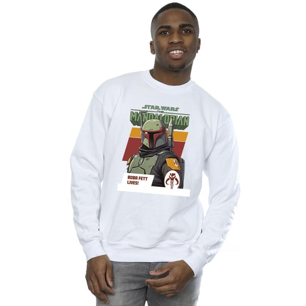 Star Wars Mens The Mandalorian Boba Fett Lives Sweatshirt