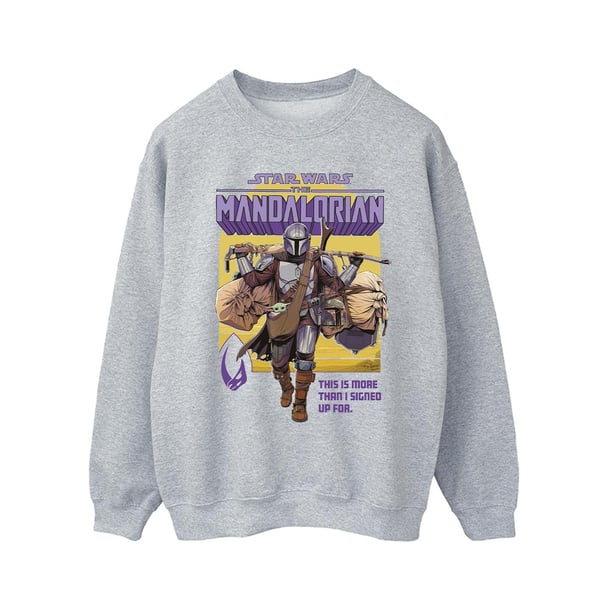 Star Wars Mens The Mandalorian More Than I Signed Up For Sweatshirt