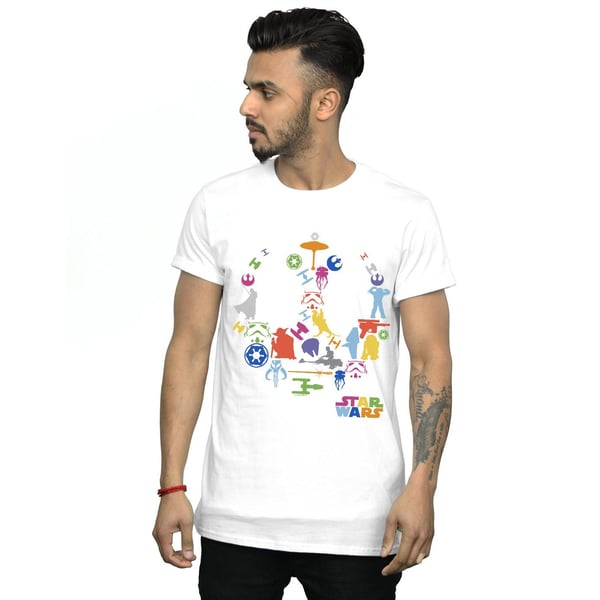 Star Wars Mens Silhouette Collage T-Shirt