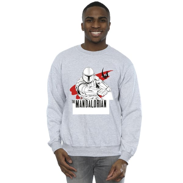 Star Wars Mens The Mandalorian Mando Shoots Sweatshirt