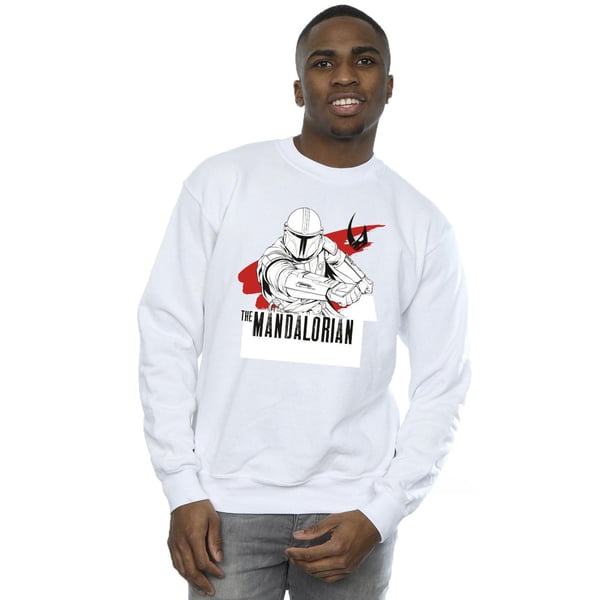 Star Wars Mens The Mandalorian Mando Shoots Sweatshirt
