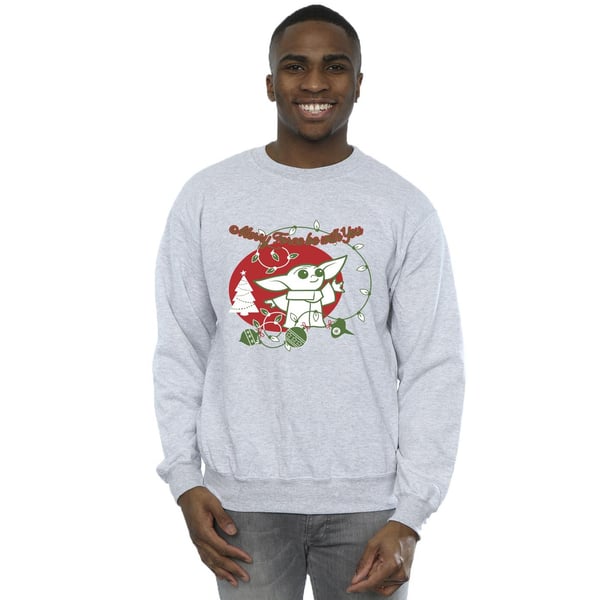 Star Wars The Mandalorian Mens Baby Yoda Force Be With You Sweatshirt