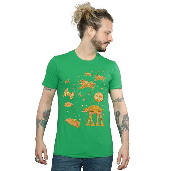 Star Wars Mens Gingerbread Battle T-Shirt