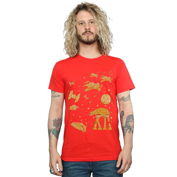 Star Wars Mens Gingerbread Battle T-Shirt