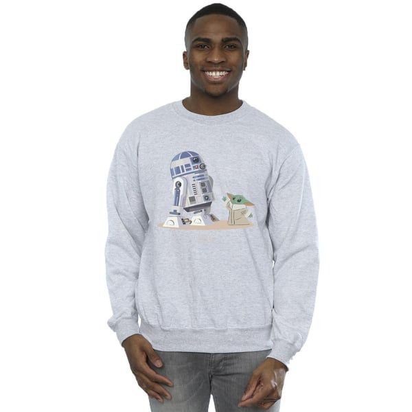 Star Wars Mens The Mandalorian R2D2 And Grogu Sweatshirt
