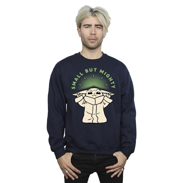Star Wars Mens The Mandalorian Small But Mighty Grogu Sweatshirt