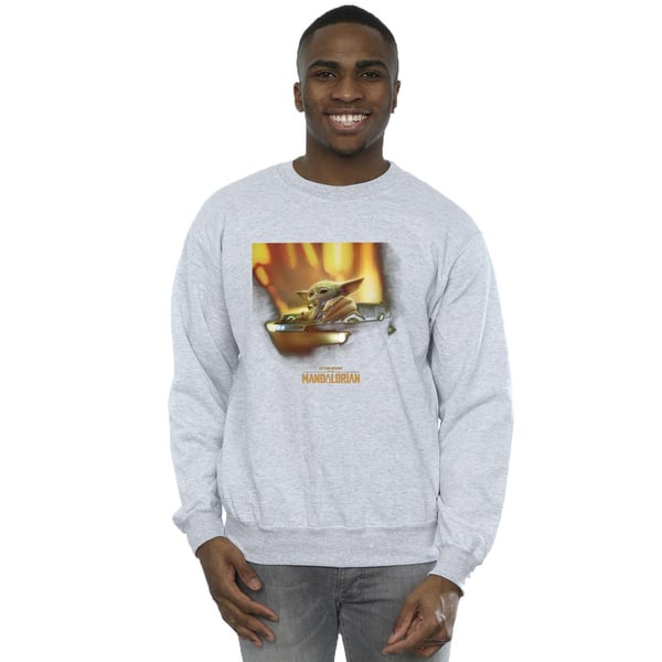 Star Wars Mens The Mandalorian Grogu Painted Sweatshirt