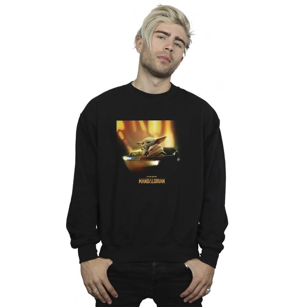 Star Wars Mens The Mandalorian Grogu Painted Sweatshirt