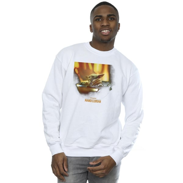 Star Wars Mens The Mandalorian Grogu Painted Sweatshirt