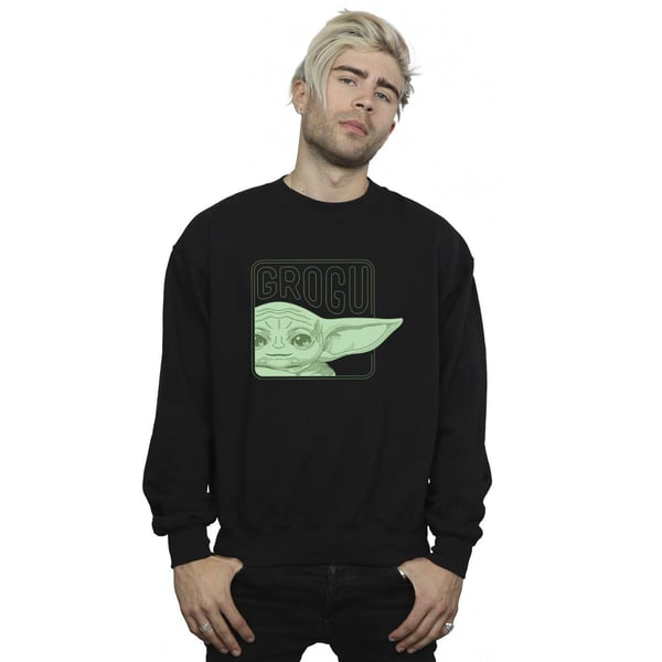 Star Wars Mens The Mandalorian Grogu Box Sweatshirt