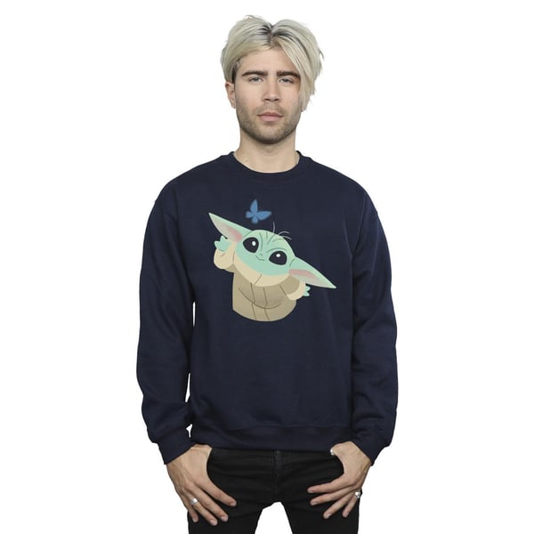 Star Wars Mens The Mandalorian Butterfly Catching Sweatshirt