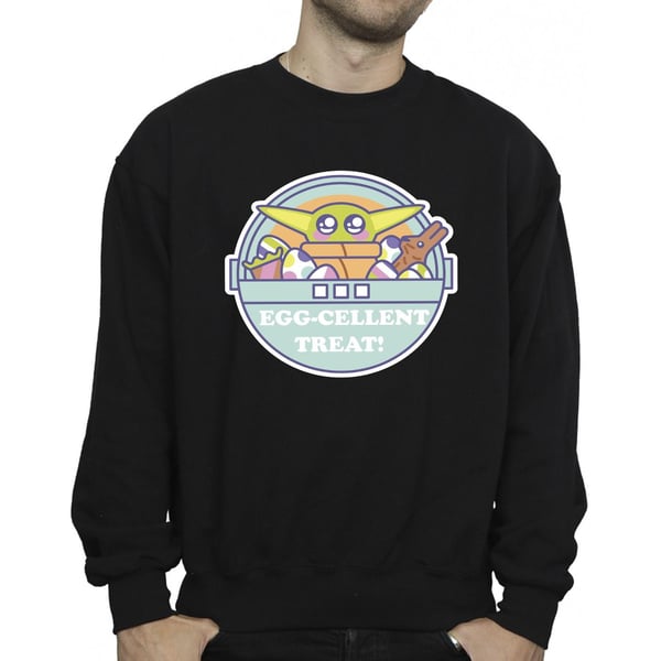 Star Wars Mens The Mandalorian Eggcellent Easter Sweatshirt