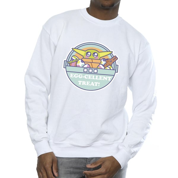 Star Wars Mens The Mandalorian Eggcellent Easter Sweatshirt