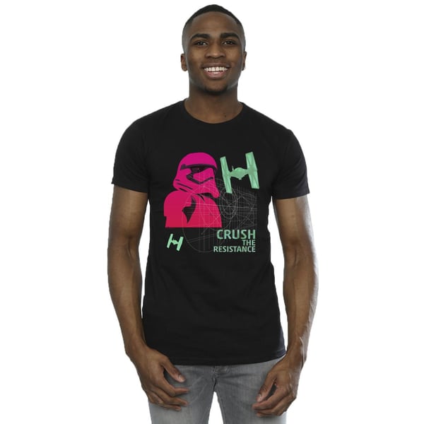 Star Wars Mens First Order Stormtrooper Neon T-Shirt