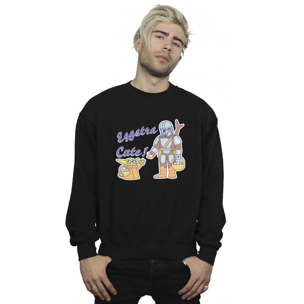 Star Wars Mens The Mandalorian Eggstra Cute Grogu Sweatshirt