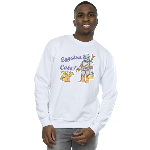 Star Wars Mens The Mandalorian Eggstra Cute Grogu Sweatshirt