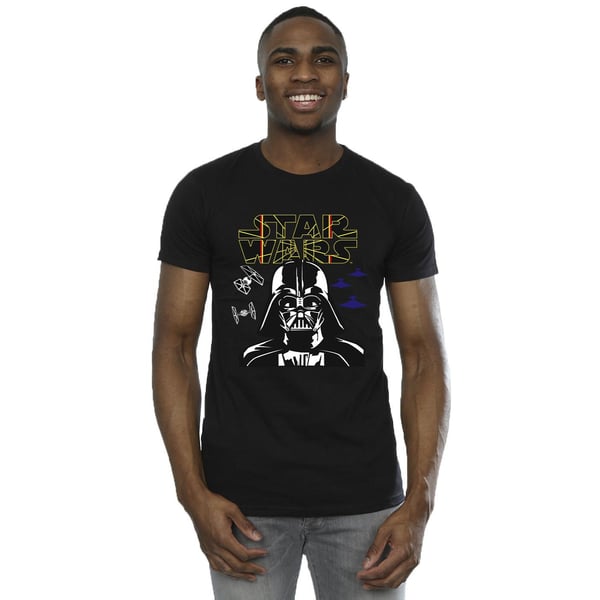 Star Wars Miesten Darth Vader Comp Logo T-paita