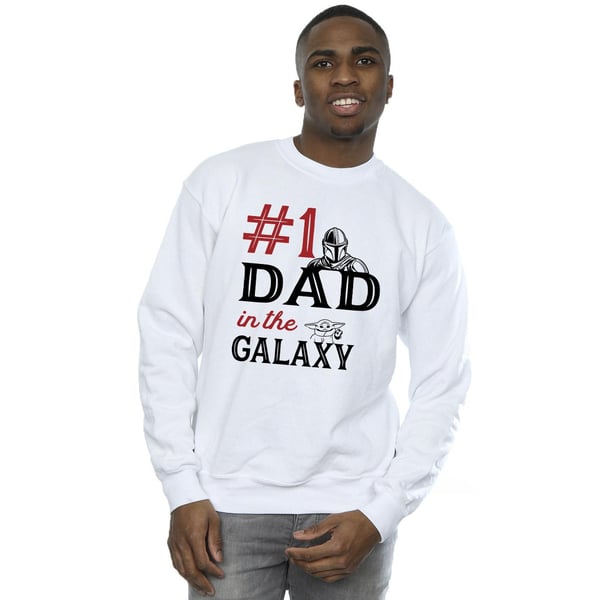 Star Wars Mens Mandalorian Number One Dad Sweatshirt