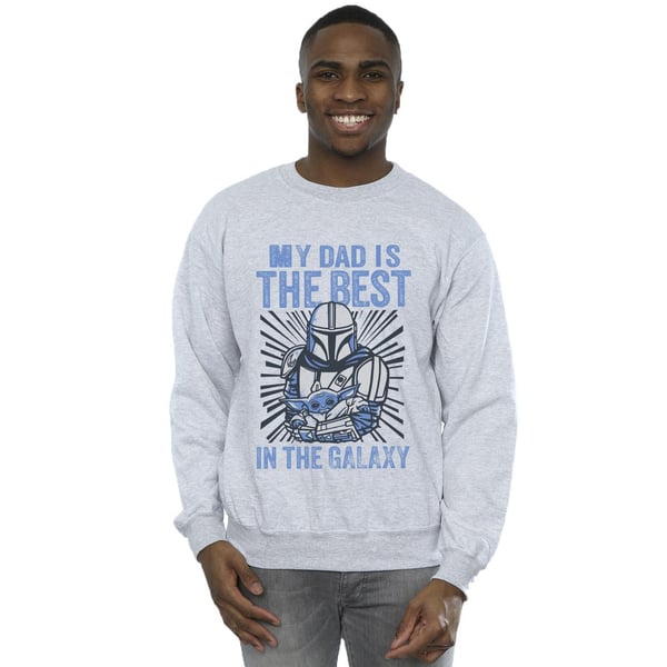 Star Wars Mens Mandalorian Best Dad Sweatshirt