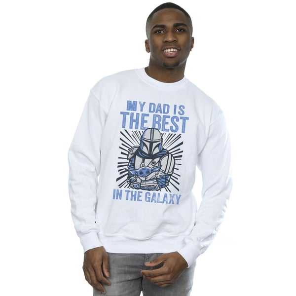 Star Wars Mens Mandalorian Best Dad Sweatshirt