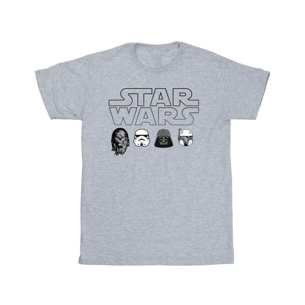 Star Wars Mens Character Heads T-Shirt