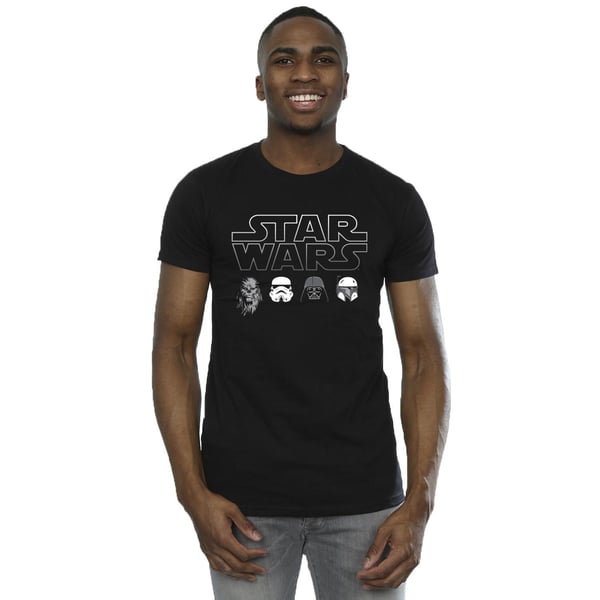 Star Wars Mens Character Heads T-Shirt