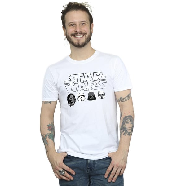Star Wars Mens Character Heads T-Shirt