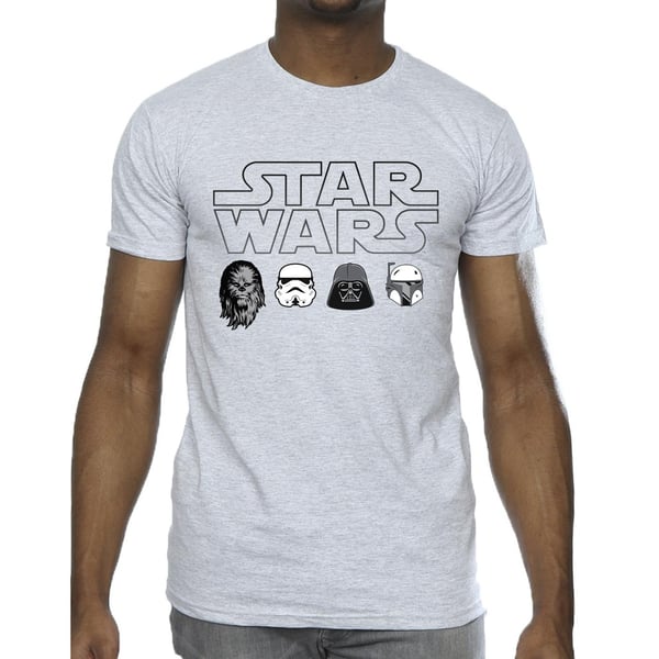 Star Wars Mens Character Heads T-Shirt
