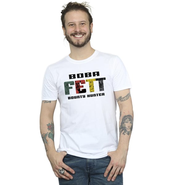 Star Wars Mens Boba Fett Character Logo T-Shirt