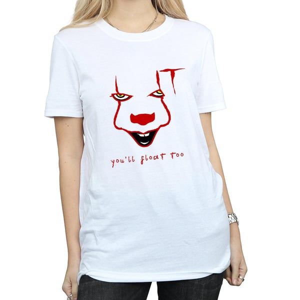 It Womens/Ladies Pennywise Float Cotton Boyfriend T-Shirt