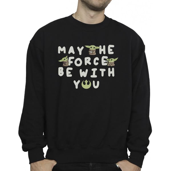 Star Wars Mens The Mandalorian Grogu May The Force Be With You Sweatshirt
