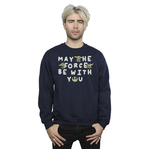 Star Wars Mens The Mandalorian Grogu May The Force Be With You Sweatshirt