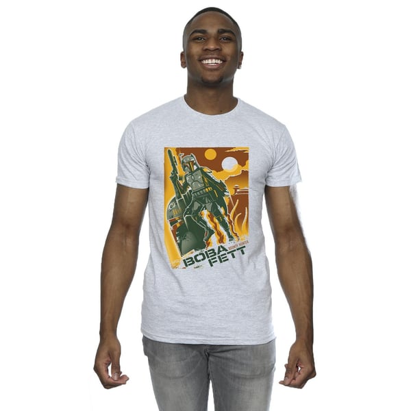 Star Wars Mens Boba Fett Collage T-Shirt