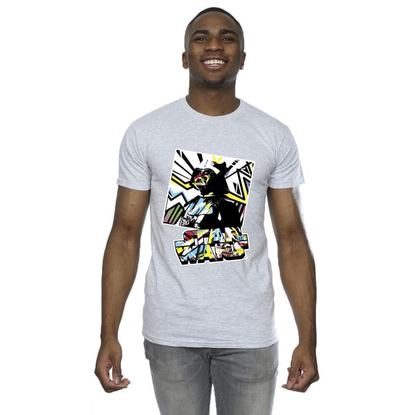 Star Wars Mens Vader Water Colour Pop Art T-Shirt