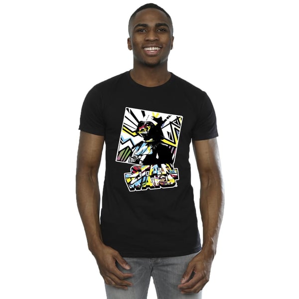 Star Wars Mens Vader Water Colour Pop Art T-Shirt