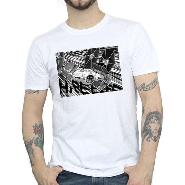 Star Wars Mens Anime Plane T-Shirt