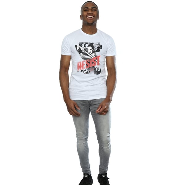 Star Wars Mens The Last Jedi Rey Resist T-Shirt