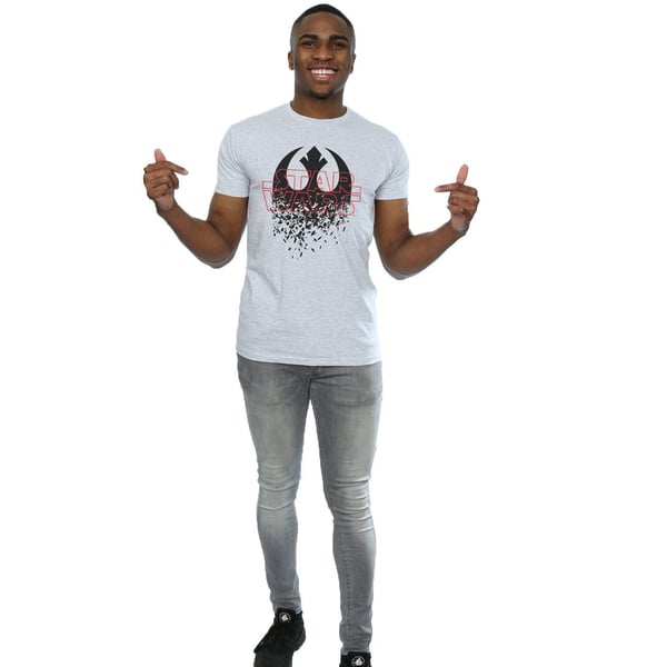Star Wars Mens The Last Jedi Shattered Emblem T-Shirt
