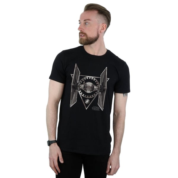 Star Wars Mens The Last Jedi TIE Fighter T-Shirt
