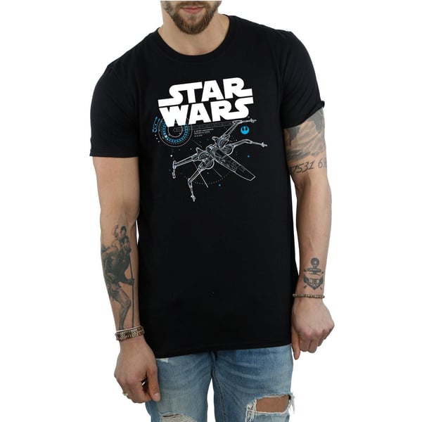 Star Wars Mens The Last Jedi X-Wing T-Shirt