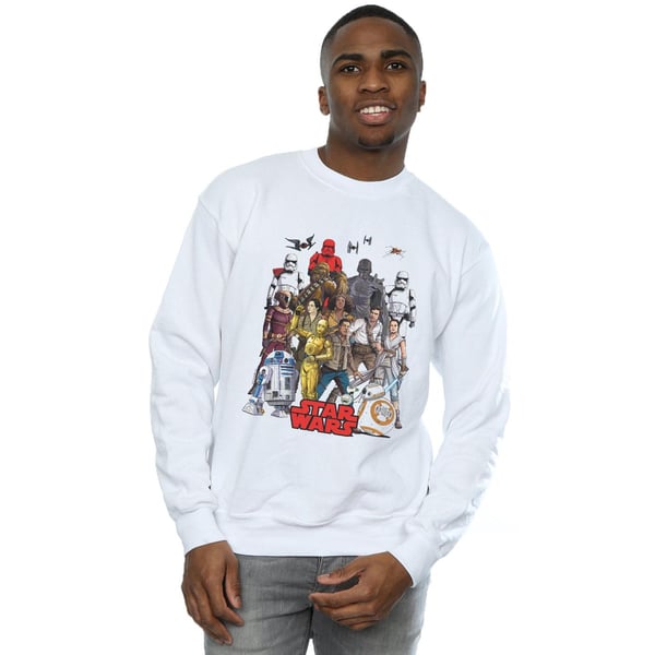 Star Wars Mens The Rise Of Skywalker Character Collage Sweatshirt