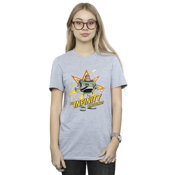 Disney Womens/Ladies Toy Story Buzz To Infinity Cotton Boyfriend T-Shirt