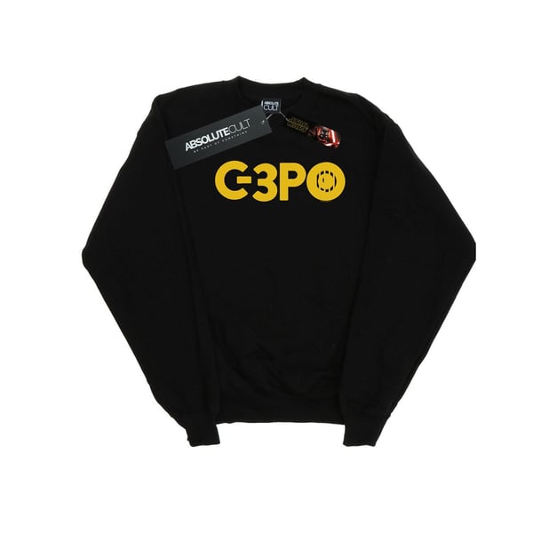 Star Wars Mens The Rise Of Skywalker C-3PO Text Logo Sweatshirt