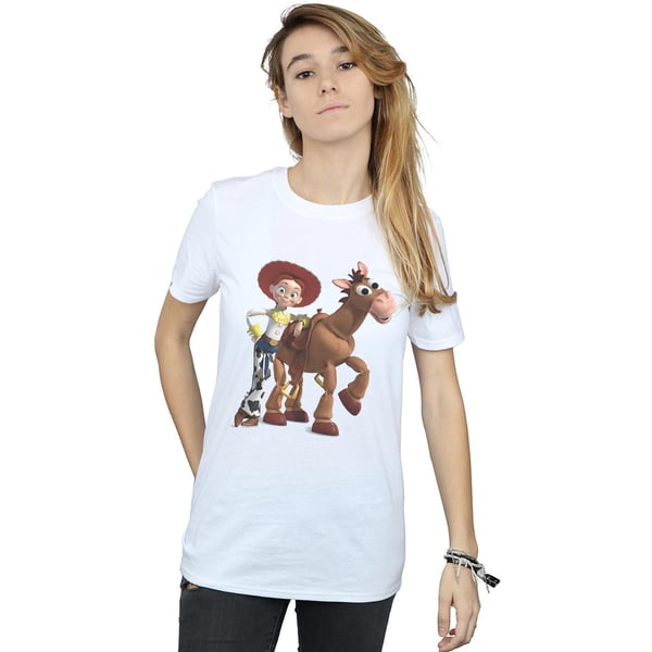 Disney Womens/Ladies Toy Story 4 Jessie And Bullseye Cotton Boyfriend T-Shirt