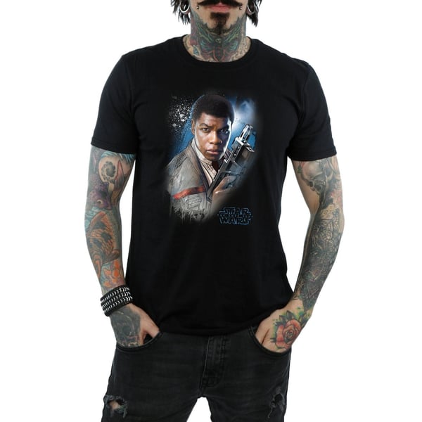 Star Wars Mens The Last Jedi Finn Brushed T-Shirt