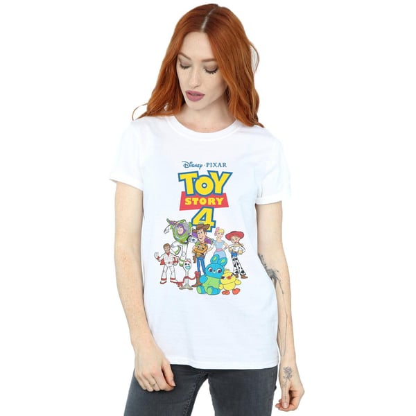 Disney Womens/Ladies Toy Story 4 Crew Cotton Boyfriend T-Shirt