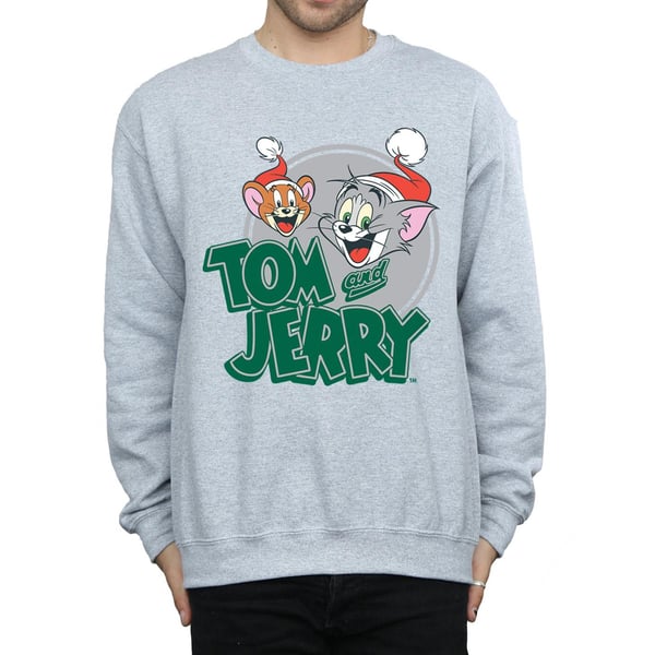 Tom And Jerry Mens Christmas Greetings Sweatshirt